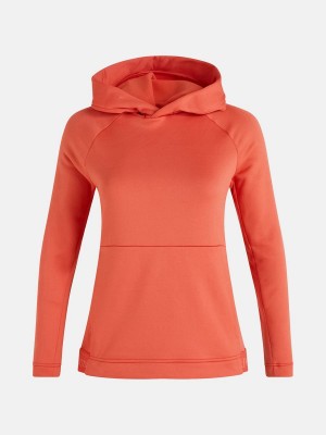 Peak Performance Rider Tech Women's Hoodie Red | KLY81-552