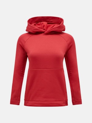 Peak Performance Rider Tech Women's Hoodie Red | VRW53-974