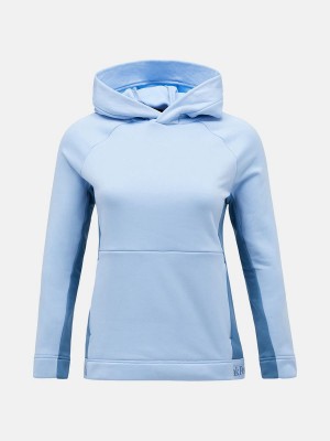 Peak Performance Rider Tech Women's Hoodie Blue / Blue | GNP90-273