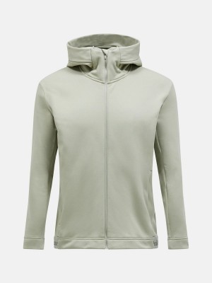 Peak Performance Rider Tech Zip Hood Men's Jacket Green | MKT23-742