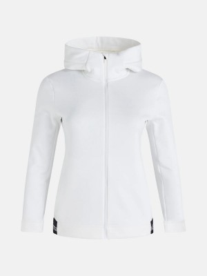 Peak Performance Rider Tech Zip Hood Women's Jacket White | CFO92-723