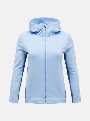 Peak Performance Rider Tech Zip Hood Women's Jacket Blue / Blue | NPA12-476