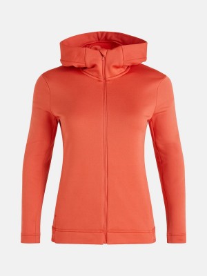 Peak Performance Rider Tech Zip Hood Women's Jacket Red | OSP31-917