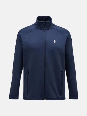 Peak Performance Rider Zip Men's Jacket Navy | LKR15-688