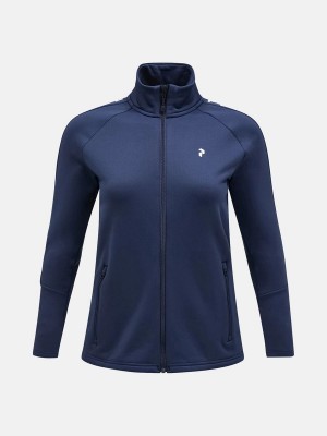 Peak Performance Rider Zip Women's Jacket Navy | FMV80-755