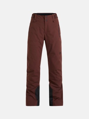 Peak Performance Shred Insulated 2L Women's Ski Pants Burgundy | EZT71-611