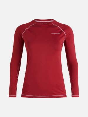 Peak Performance Spirit Crew Women's Top Red / Pink | HLW59-242