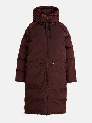 Peak Performance Stella Down Women's Coat Burgundy | OUJ35-409