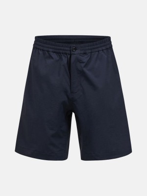 Peak Performance Stretch Drawstring Men's Shorts Black | XCY35-897