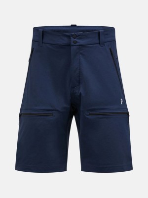 Peak Performance Stretch Trek Men's Shorts Navy | MJR55-193