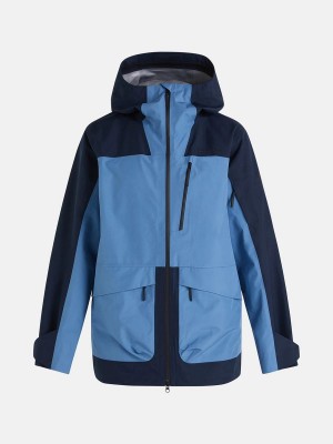 Peak Performance Vertical Gore-Tex 3L Men's Ski Jacket Navy / Blue | ZVW66-784