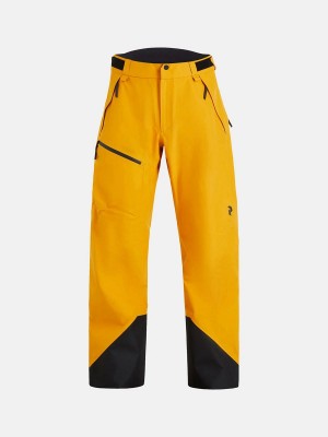 Peak Performance Vertical Gore-Tex 3L Men's Ski Pants Yellow | MMH07-836