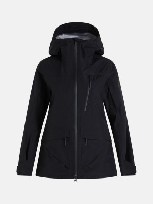 Peak Performance Vertical Gore-Tex 3L Women's Ski Jacket Black | ELP04-443