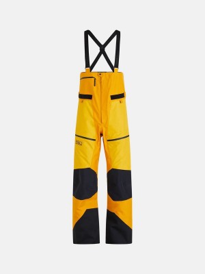 Peak Performance Vertical Gore-Tex Pro 3L Bib Men's Ski Pants Yellow / Gold | VDT77-713