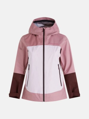 Peak Performance Vislight Gore-Tex Light 3L Women's Ski Jacket Pink / Burgundy | XWM82-094