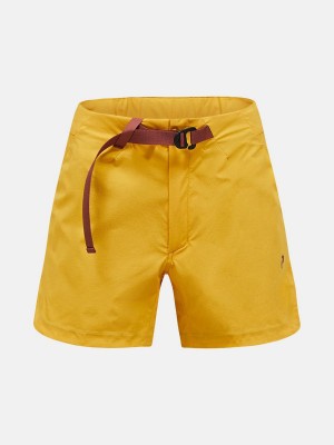 Peak Performance Vislight Light Women's Shorts Yellow | CDV36-028