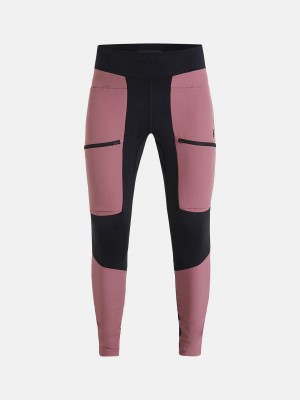 Peak Performance Vislight Track Women's Leggings Pink / Black | ZVW19-332