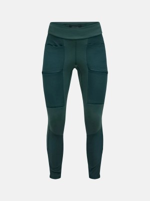 Peak Performance Vislight Track Women's Leggings Green | XYW60-255