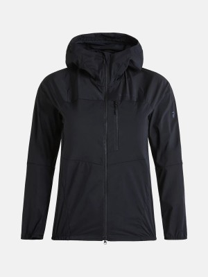 Peak Performance Vislight Women's Wind Jacket Black | CBB11-146