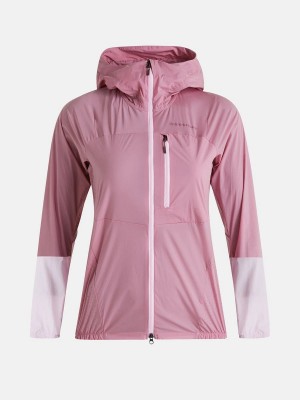 Peak Performance Vislight Women's Wind Jacket Pink / Pink | EQR08-702