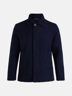 Peak Performance Wool Men's Shirt Navy | AMS94-698