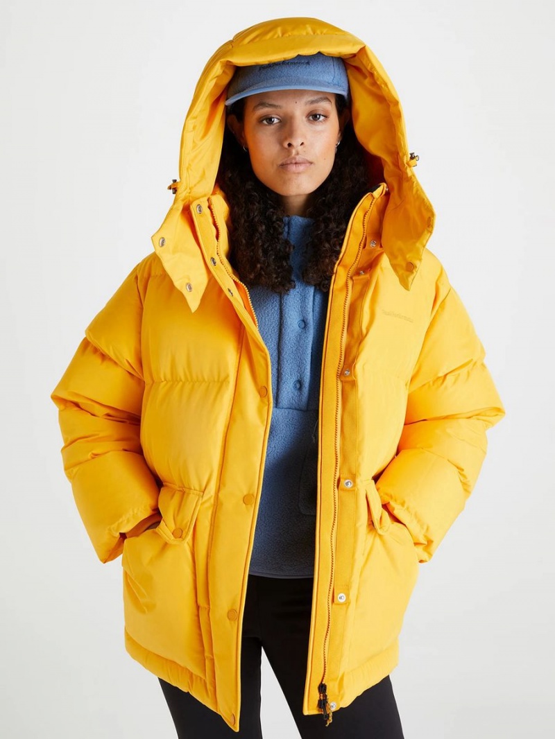 Peak Performance 2L Parka Women's Down Jacket Gold | HRG24-699