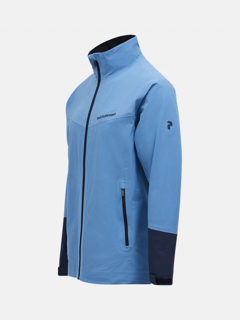 Peak Performance 3-Layer Men's Ski Jacket Blue / Navy | QPO72-992