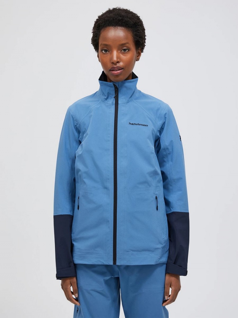 Peak Performance 3-Layer Women's Ski Jacket Blue / Navy | EVA82-329