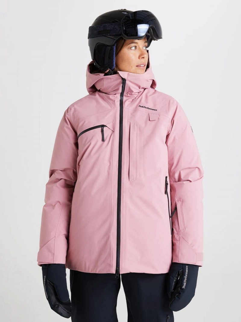 Peak Performance Alpine GTX Ski Women's Down Jacket Pink | MNL68-069