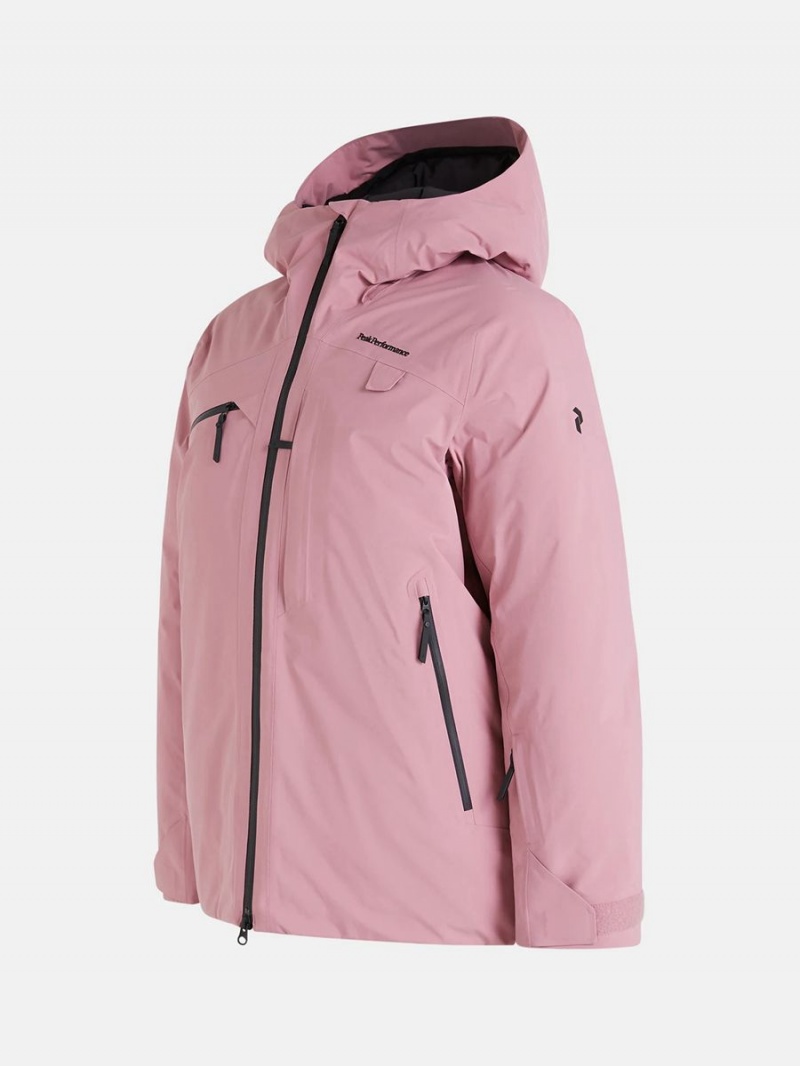 Peak Performance Alpine GTX Ski Women's Down Jacket Pink | MNL68-069