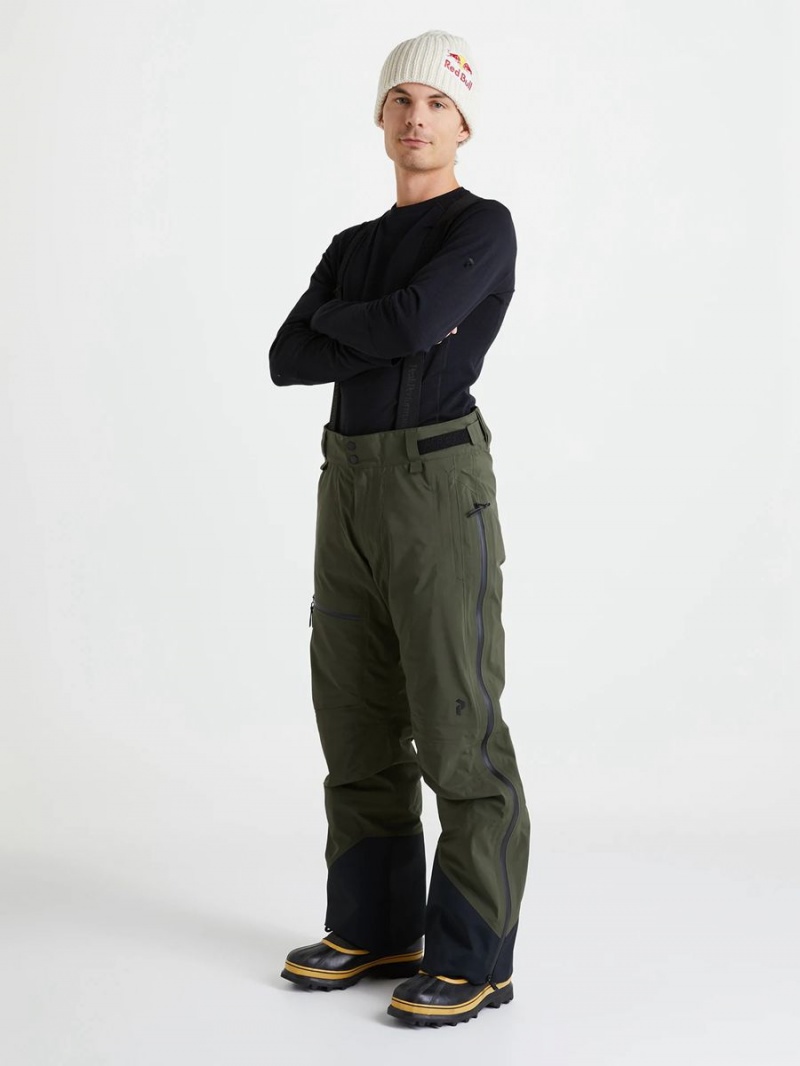 Peak Performance Alpine Gore-Tex 3L Men's Ski Pants Green | EDT88-909