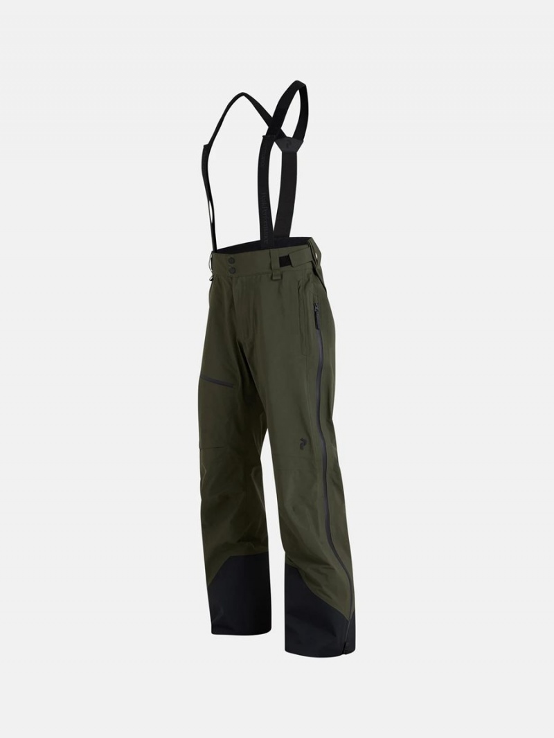 Peak Performance Alpine Gore-Tex 3L Men's Ski Pants Green | EDT88-909