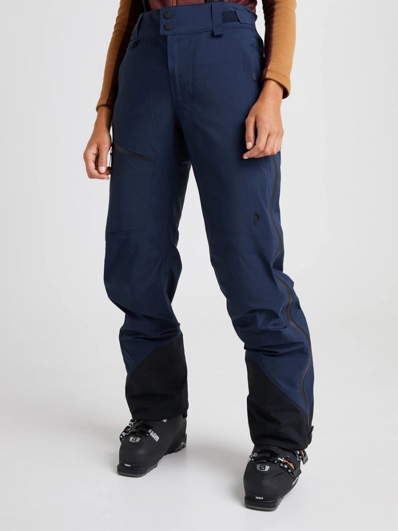 Peak Performance Alpine Gore-Tex 3L Women's Ski Pants Navy | PCB29-250