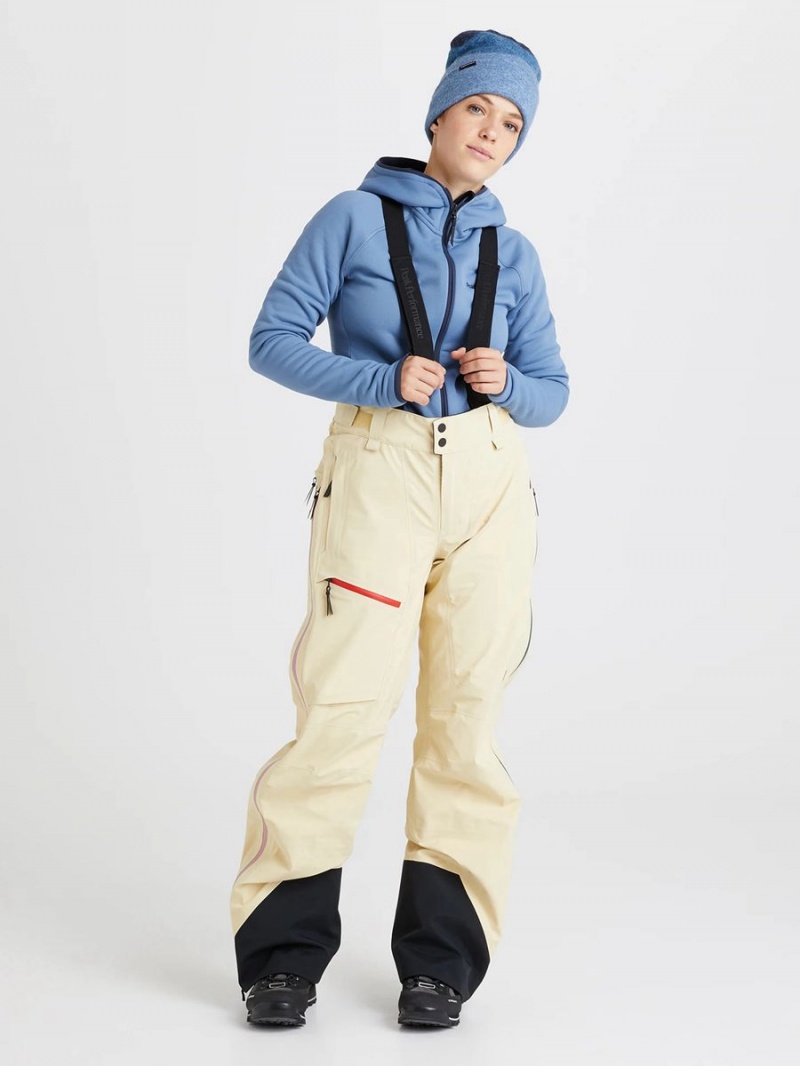 Peak Performance Alpine Gore-Tex 3L Women's Ski Pants Yellow | HKD67-523