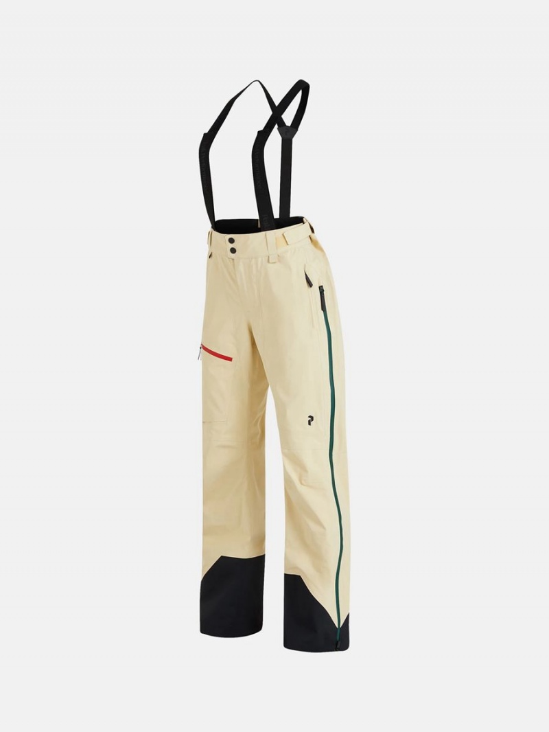 Peak Performance Alpine Gore-Tex 3L Women's Ski Pants Yellow | HKD67-523