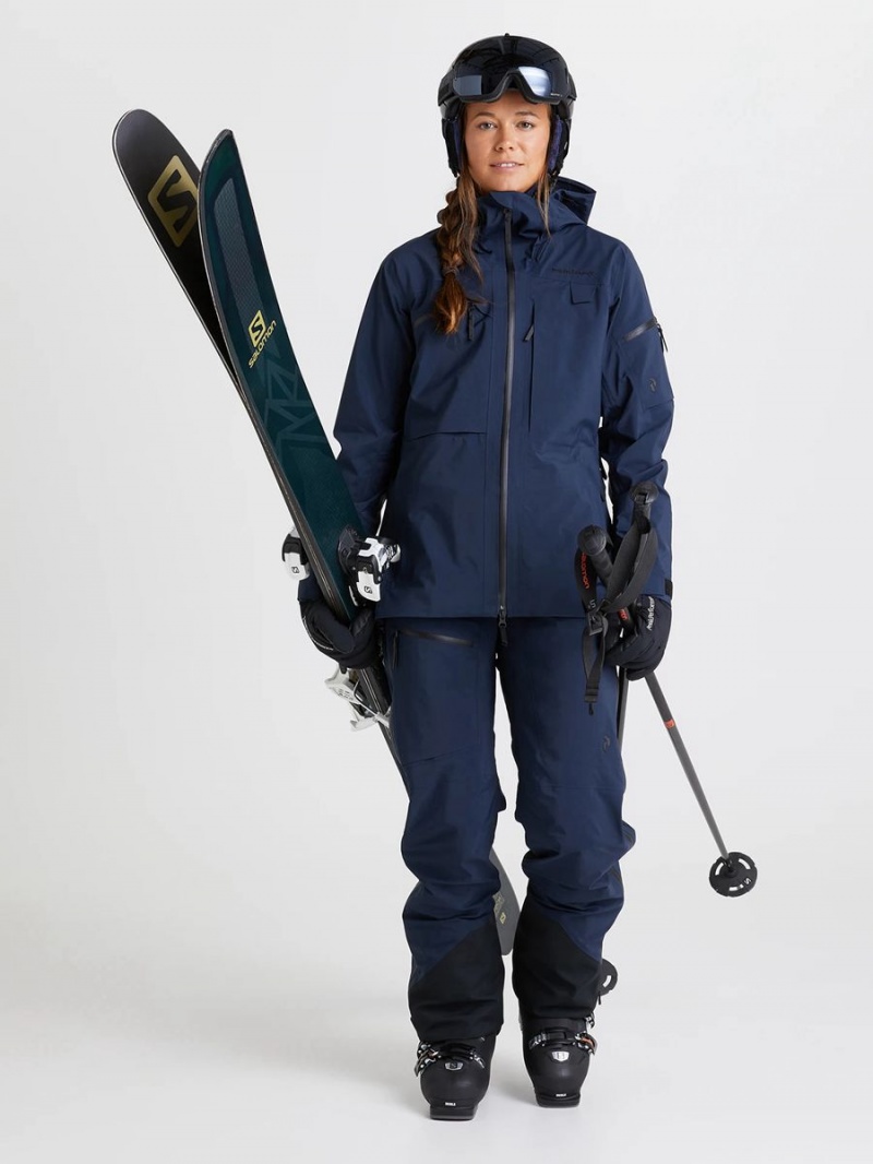 Peak Performance Alpine Gore-Tex 3L Women's Ski Jacket Navy | XSC92-950