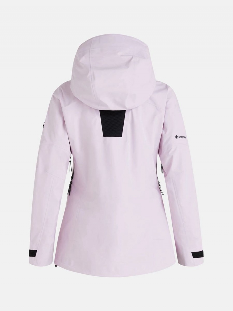 Peak Performance Alpine Gore-Tex 3L Women's Ski Jacket Pink | ZIM14-194