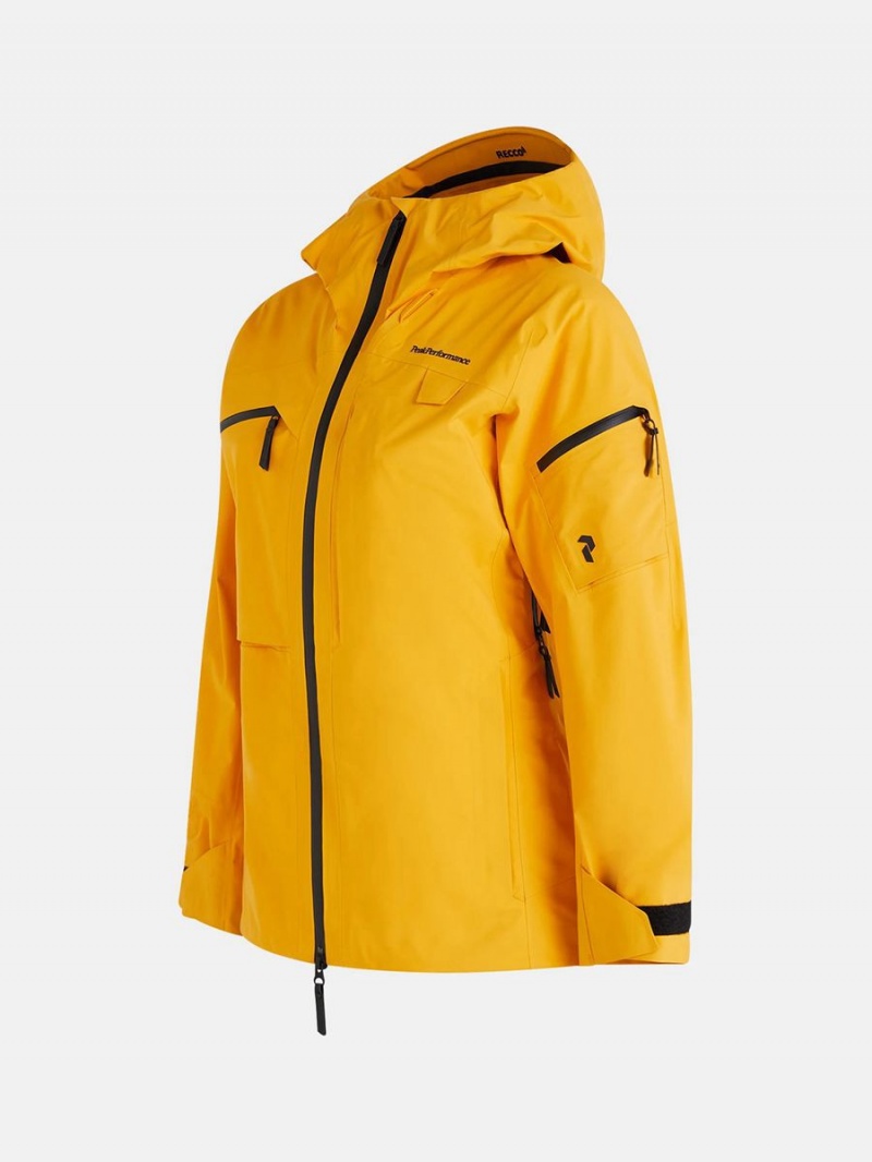 Peak Performance Alpine Gore-Tex 3L Women's Ski Jacket Yellow | GXL95-247