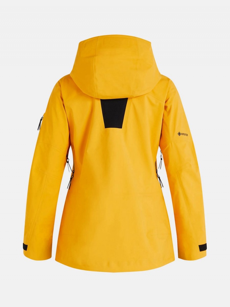 Peak Performance Alpine Gore-Tex 3L Women's Ski Jacket Yellow | GXL95-247