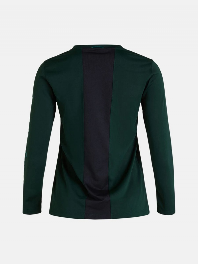 Peak Performance Alum Light Long Sleeve Women's T-Shirt Green | AWC34-937