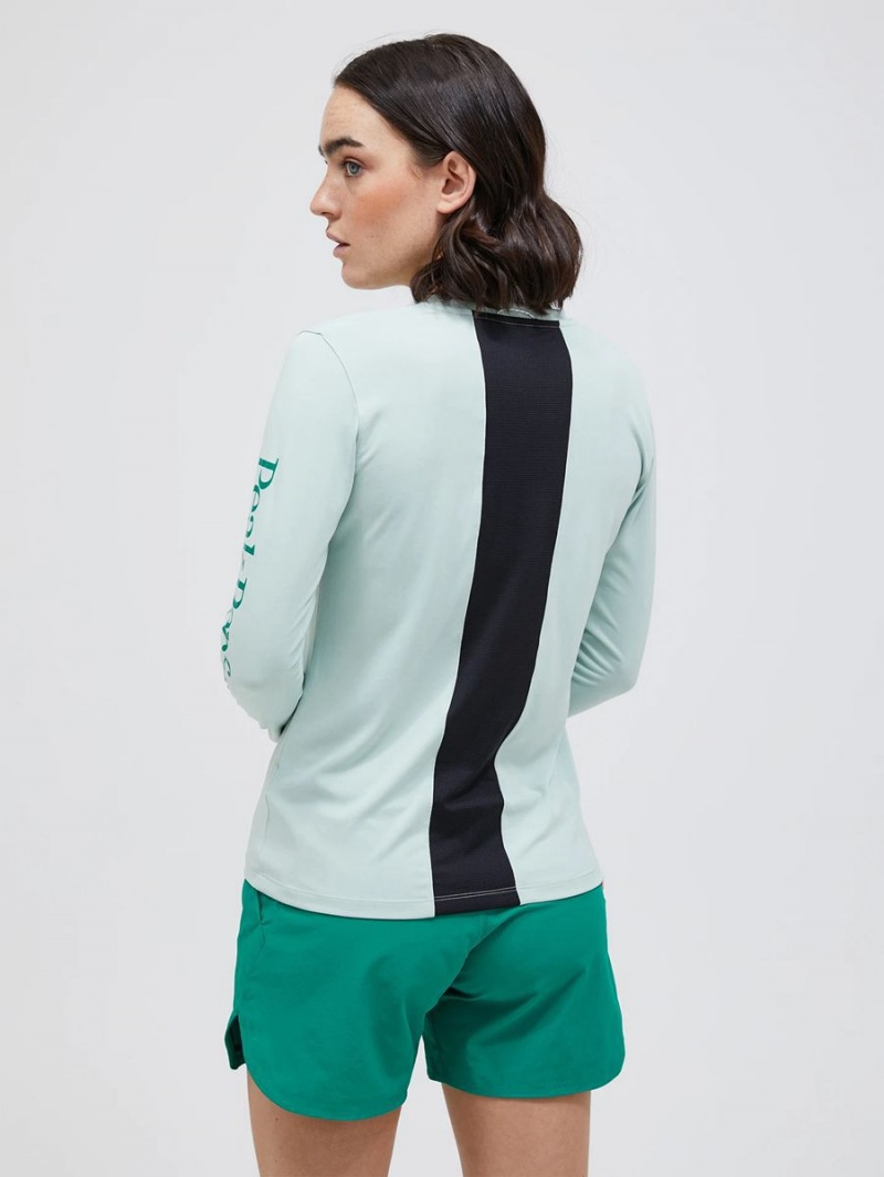 Peak Performance Alum Light Long Sleeve Women's T-Shirt Green / Black | EDT87-529