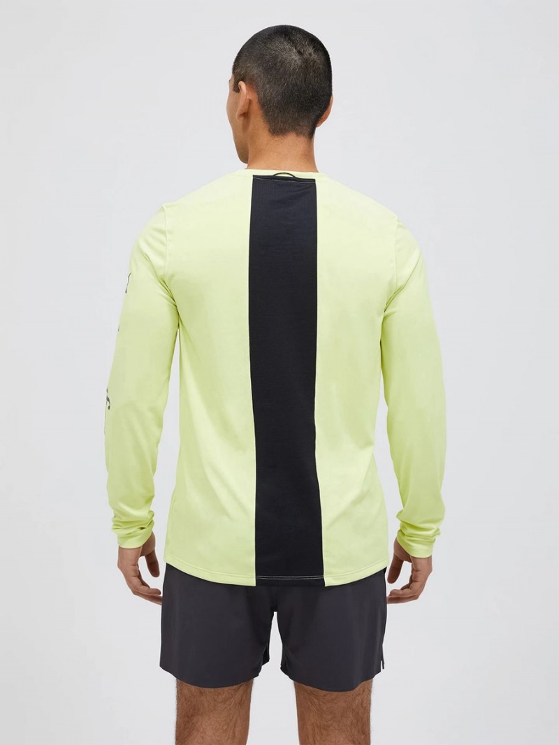 Peak Performance Alum Light Long Sleeve Men's T-Shirt Yellow / Black | GQJ16-895