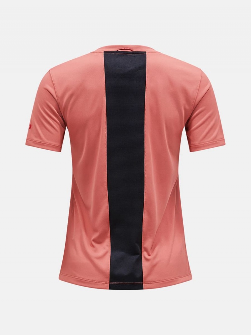 Peak Performance Alum Light Short Sleeve Women's T-Shirt Pink / Black | PDR07-950