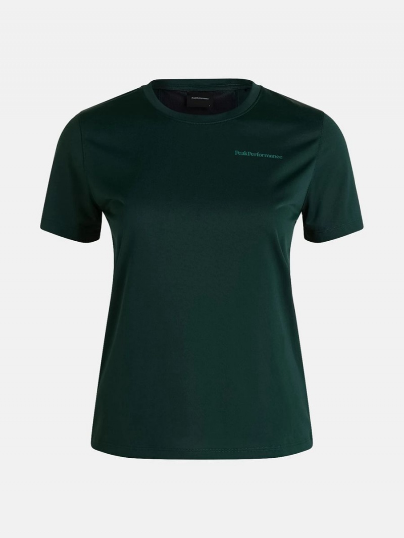 Peak Performance Alum Light Short Sleeve Women\'s T-Shirt Green | MBY32-146