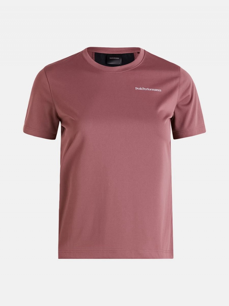 Peak Performance Alum Light Short Sleeve Women's T-Shirt Pink | VTU81-097