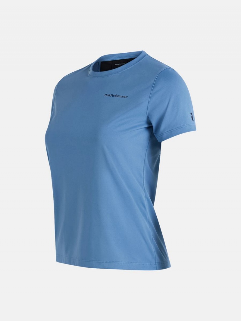 Peak Performance Alum Light Short Sleeve Women's T-Shirt Blue | CQS06-817