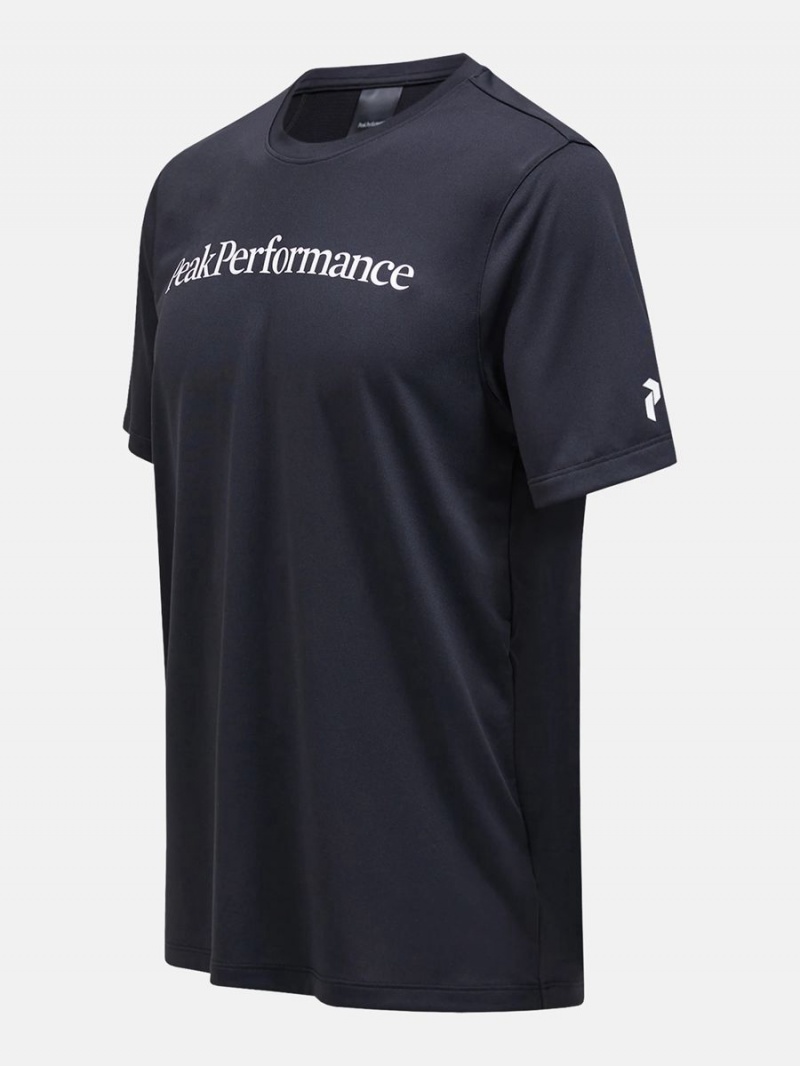 Peak Performance Alum Light Short Sleeve Men's T-Shirt Black | JAL93-324