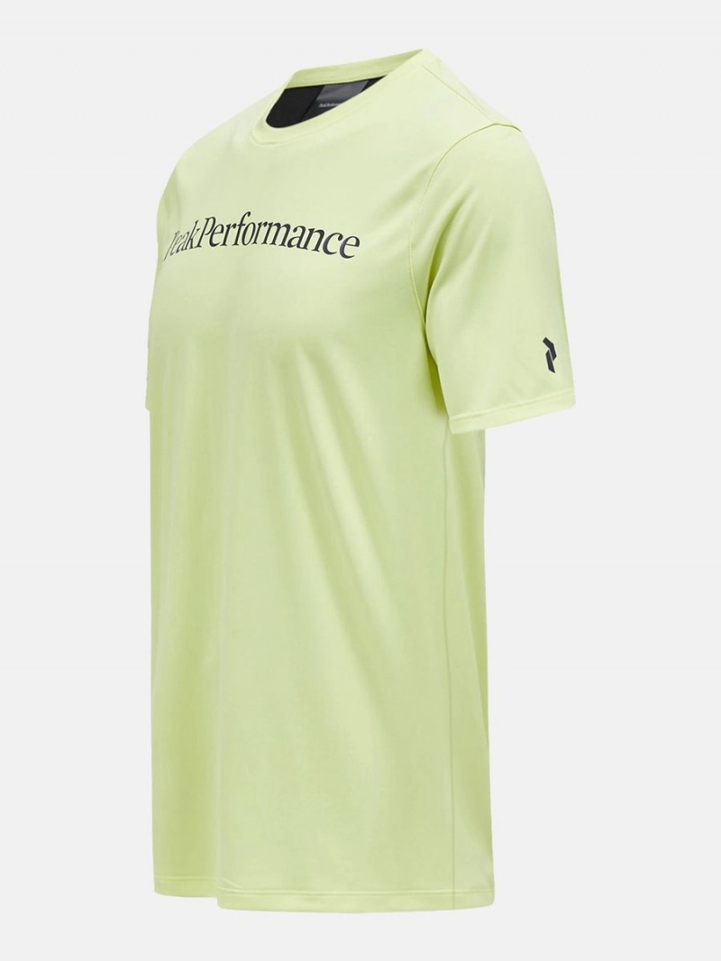 Peak Performance Alum Light Short Sleeve Men's T-Shirt Yellow / Black | XAS01-565