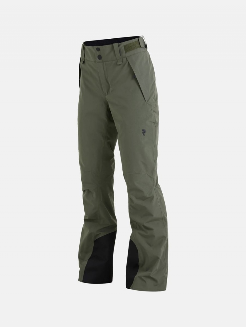 Peak Performance Anima Insulated 2L Women's Ski Pants Green | QWP19-769