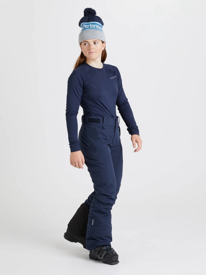 Peak Performance Anima Insulated 2L Women's Ski Pants Navy | WHD71-909